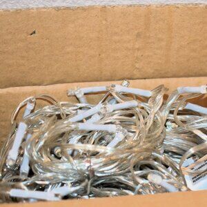 The Lakeside Collection LED Hanging Icicle Curtain Lights - 2 Boxes - (10) Ft